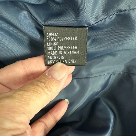 Larry Levine Aqua Blue Pant Suit 14 Orig Owner - Picture 11 of 12